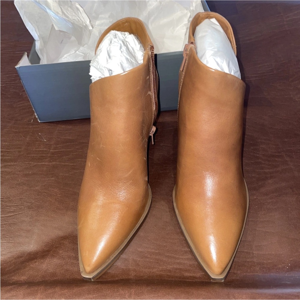 Tan Leather Ankle Boots